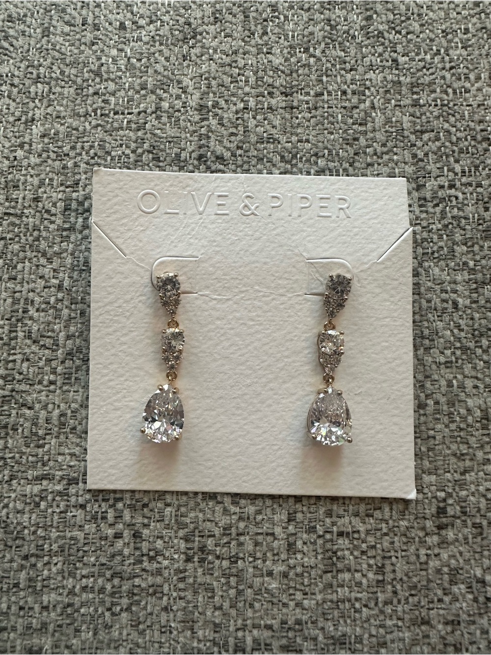 Olive & Piper Eleanor Drop Bridal Earrings